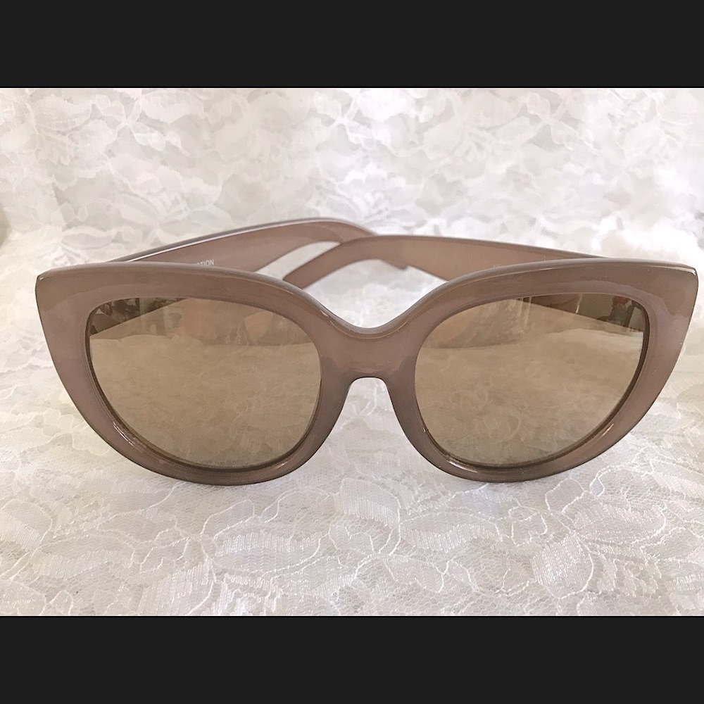 Brown Cat Eye Frame Sunglasses